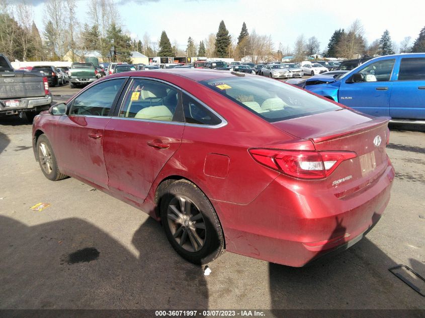 2015 HYUNDAI SONATA 2.4L SE - 5NPE24AF8FH115838