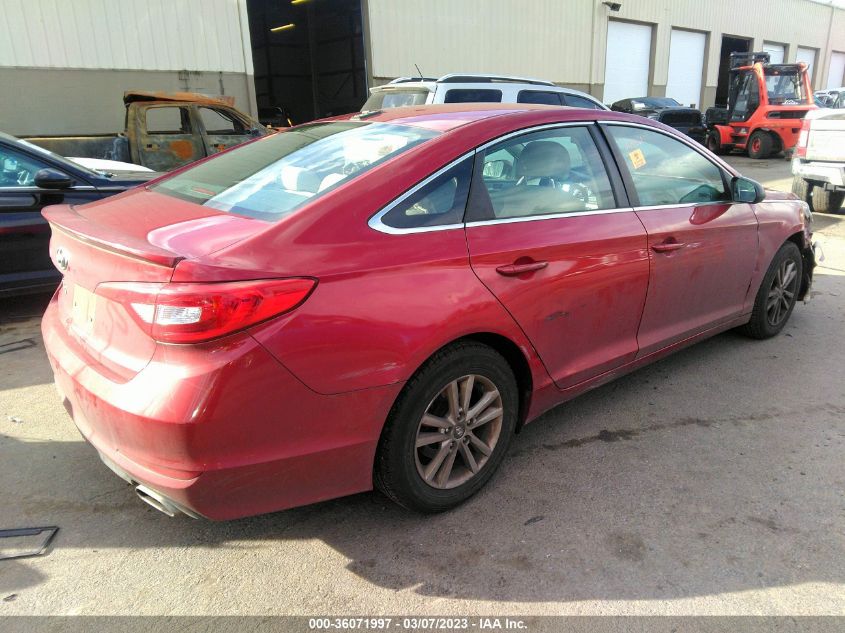 2015 HYUNDAI SONATA 2.4L SE - 5NPE24AF8FH115838