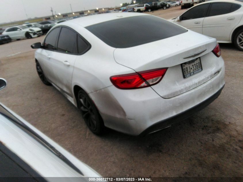 2015 CHRYSLER 200 S - 1C3CCCBB4FN720843