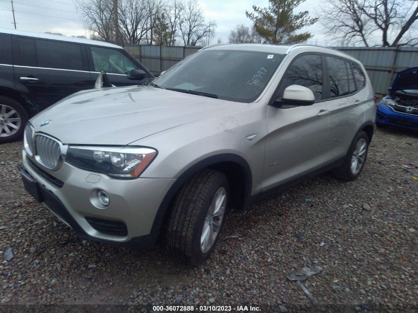 2015 BMW X3 XDRIVE28I - 5UXWX9C54F0D56947