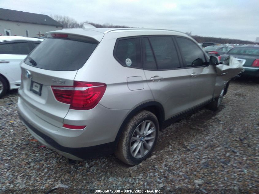 2015 BMW X3 XDRIVE28I - 5UXWX9C54F0D56947