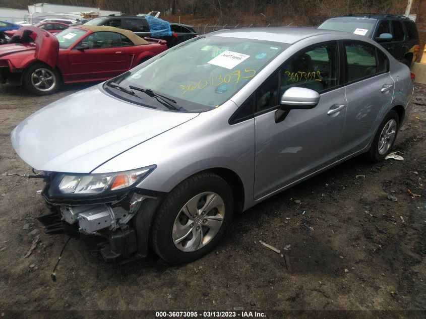 2015 HONDA CIVIC SEDAN LX - 19XFB2F50FE249854