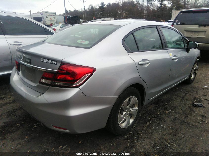 2015 HONDA CIVIC SEDAN LX - 19XFB2F50FE249854