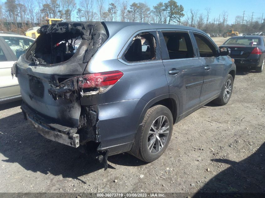 2019 TOYOTA HIGHLANDER LE - 5TDBZRFH1KS725106