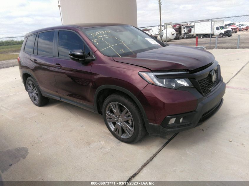 2020 HONDA PASSPORT EX-L - 5FNYF7H58LB001056