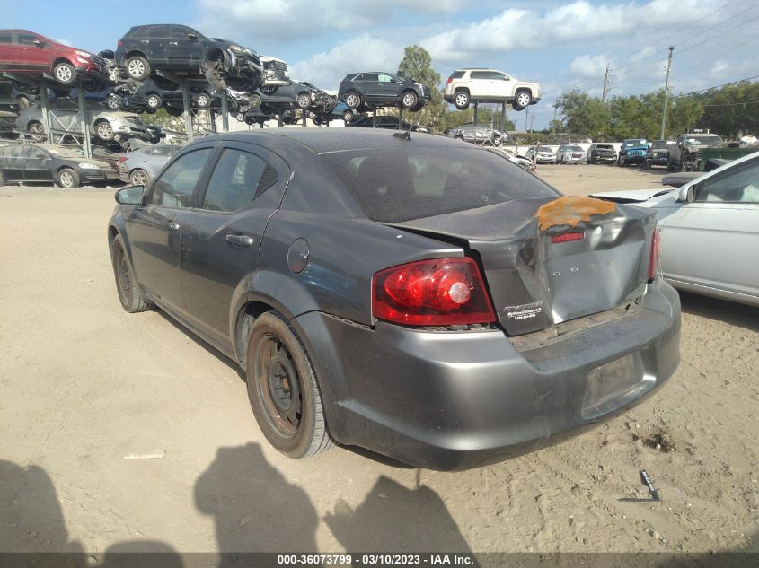 2013 DODGE AVENGER SE - 1C3CDZAB7DN650964