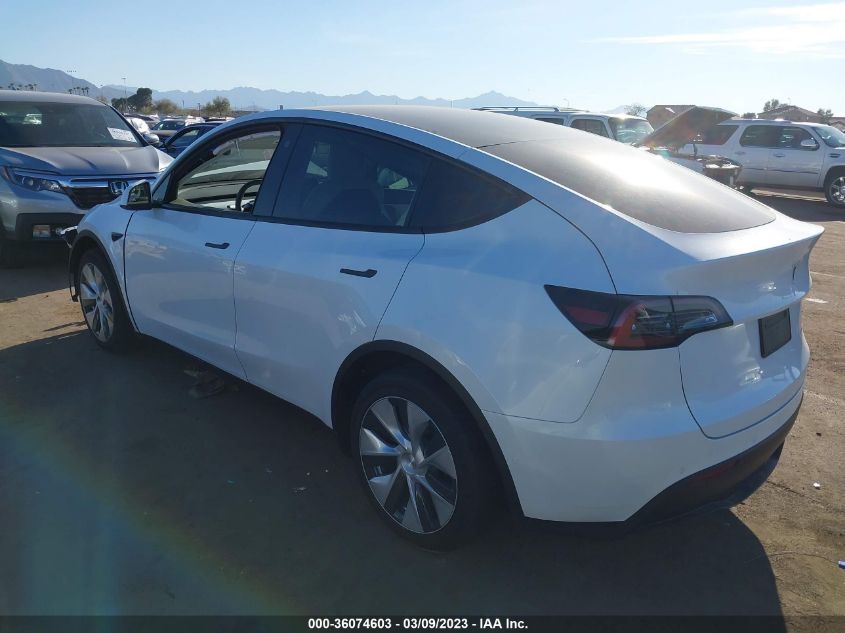 2022 TESLA MODEL Y LONG RANGE - 7SAYGDEE5NF445744