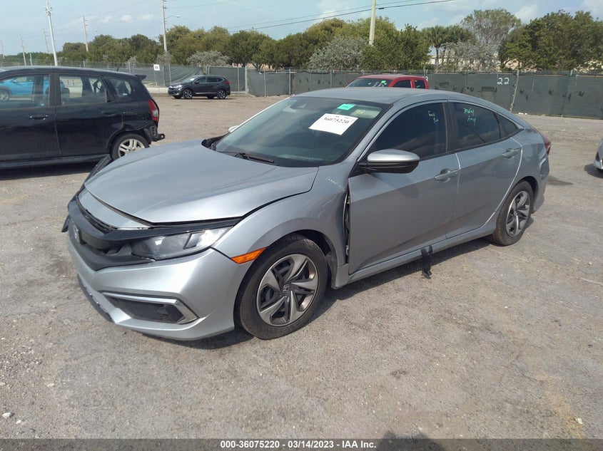 VIN 19XFC2F66LE016644 2020 HONDA CIVIC SEDAN LX