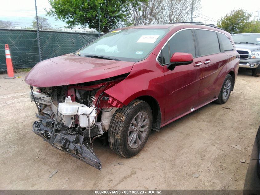 5TDYRKEC1NS084504 2022 TOYOTA SIENNA, photo no. 2