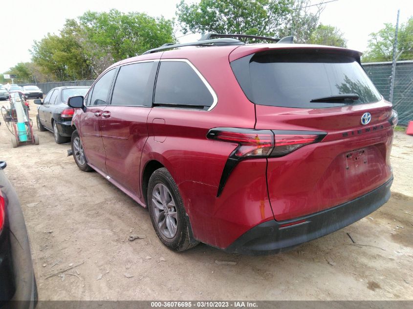 5TDYRKEC1NS084504 2022 TOYOTA SIENNA, photo no. 3