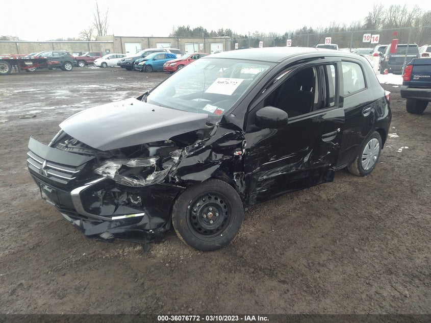 VIN ML32AUHJ0MH010788 2021 MITSUBISHI MIRAGE ES/LE/CARBONITE EDITION