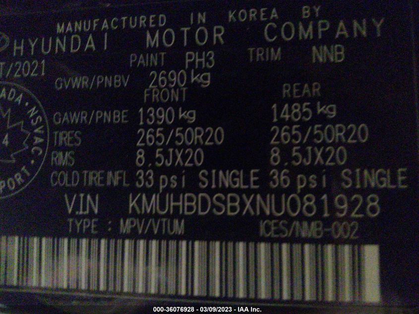 2022 GENESIS GV80 2.5T ADVANCED KMUHBDSBXNU081928