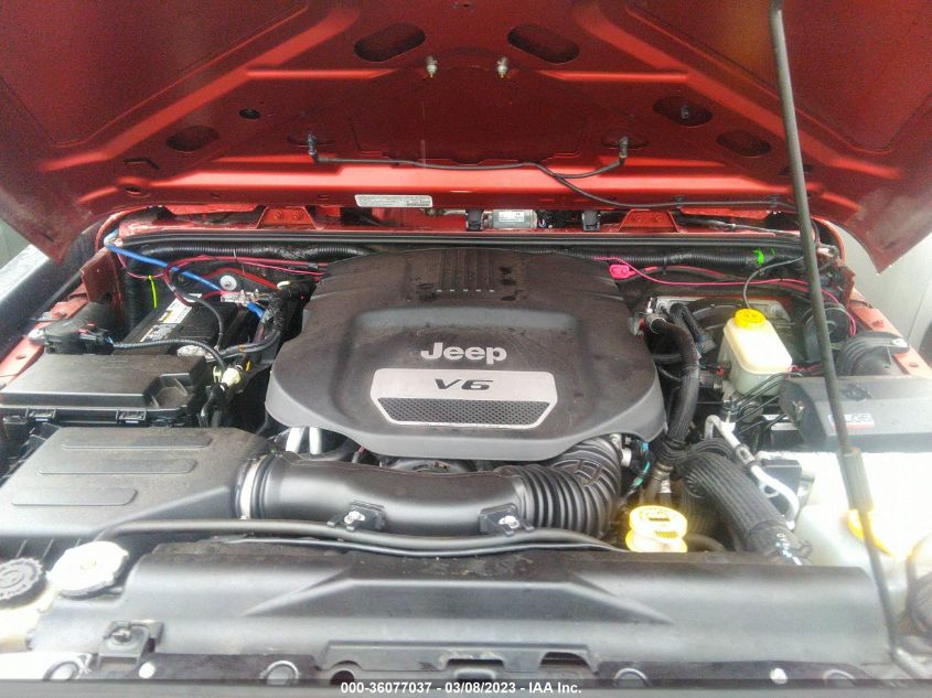 2014 JEEP WRANGLER UNLIMITED SPORT - 1C4BJWDG6EL297846