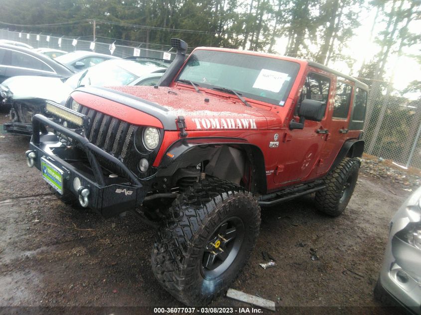 2014 JEEP WRANGLER UNLIMITED SPORT - 1C4BJWDG6EL297846