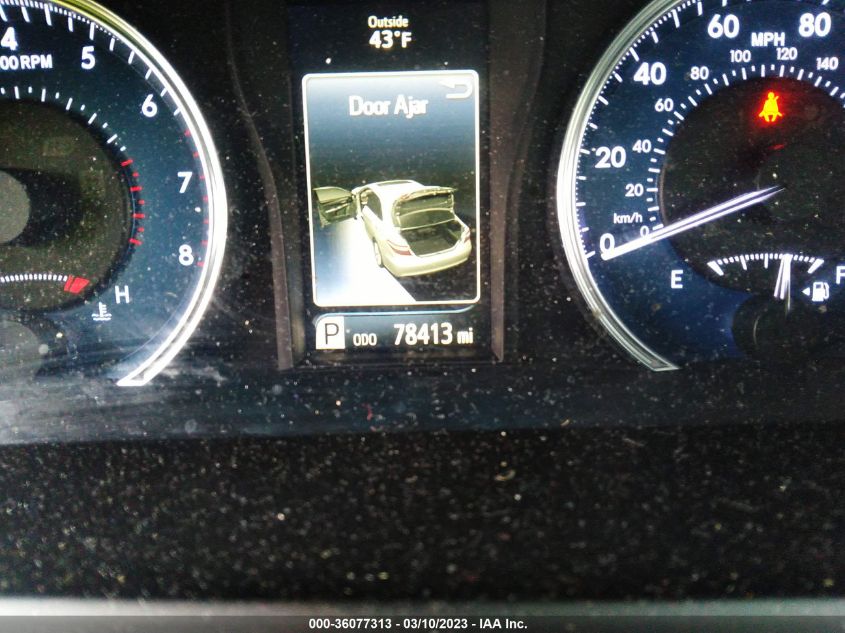 2016 TOYOTA CAMRY XLE/SE/LE/XSE - 4T4BF1FK5GR563216