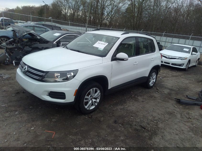 2017 VOLKSWAGEN TIGUAN S - WVGAV7AX1HW512817