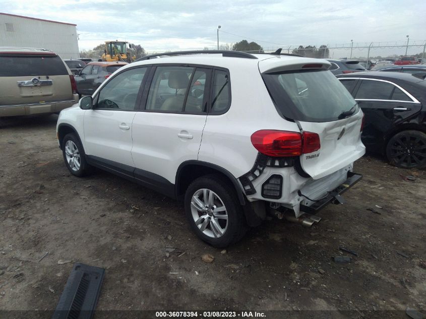 2017 VOLKSWAGEN TIGUAN S - WVGAV7AX1HW512817