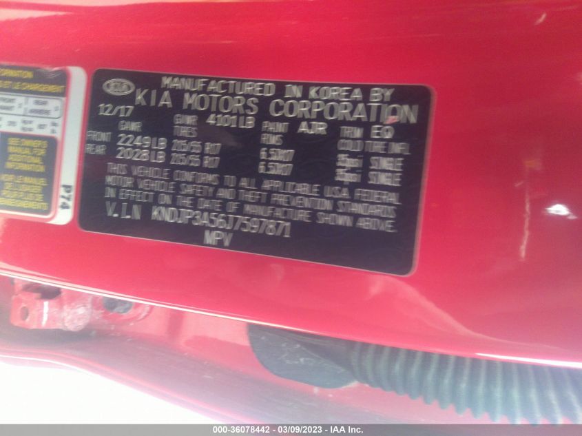 2018 KIA SOUL + - KNDJP3A56J7597871