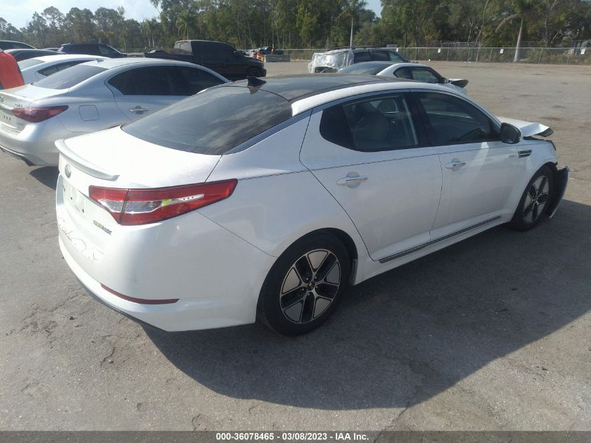 2013 KIA OPTIMA HYBRID EX - KNAGM4AD5D5039961