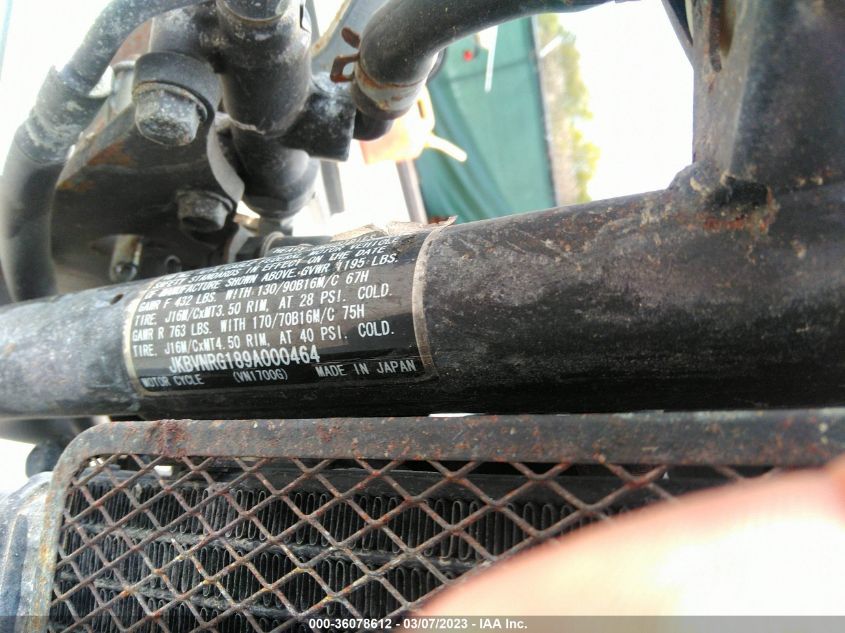 2009 KAWASAKI VN1700 G - JKBVNRG189A000464