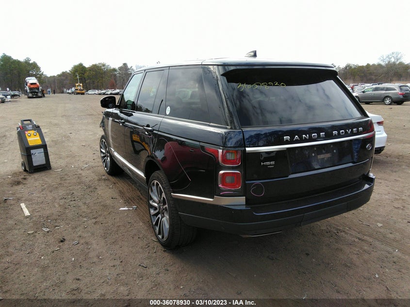 VIN SALGS2SE4LA588179 2020 LAND ROVER RANGE ROVER P525 HSE