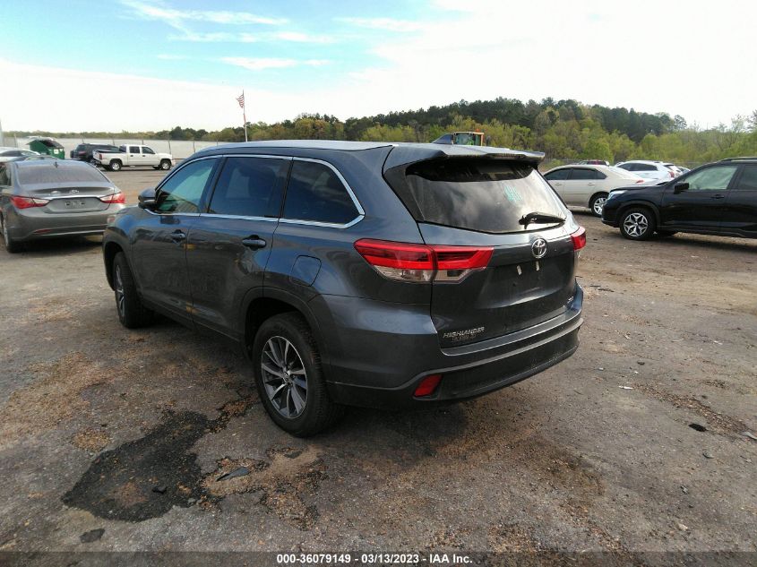 2019 TOYOTA HIGHLANDER SE/XLE - 5TDKZRFH3KS345121