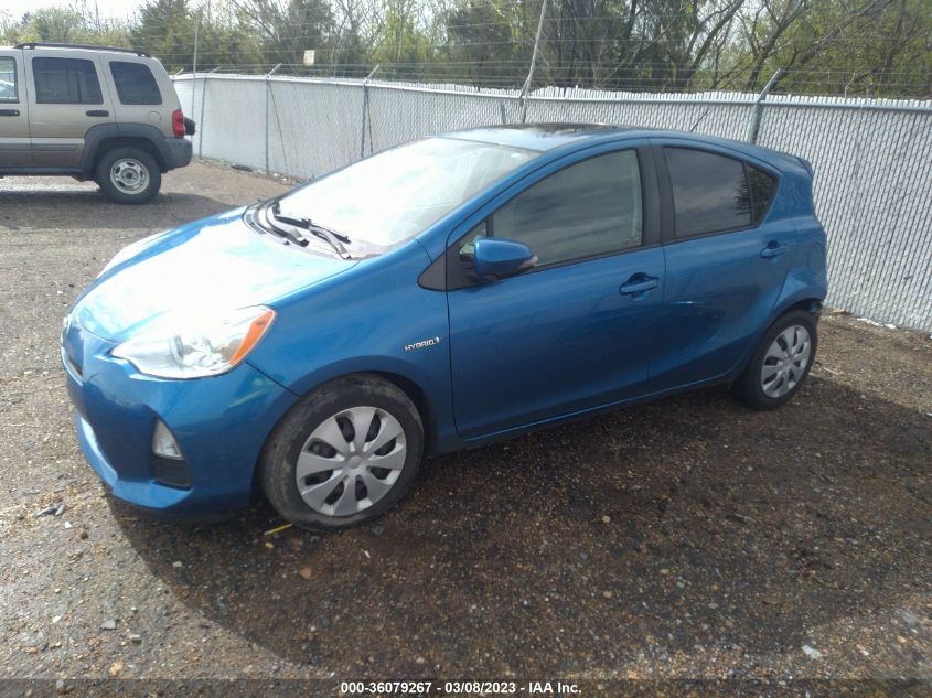 2013 TOYOTA PRIUS C ONE/TWO/THREE/FOUR - JTDKDTB34D1040913