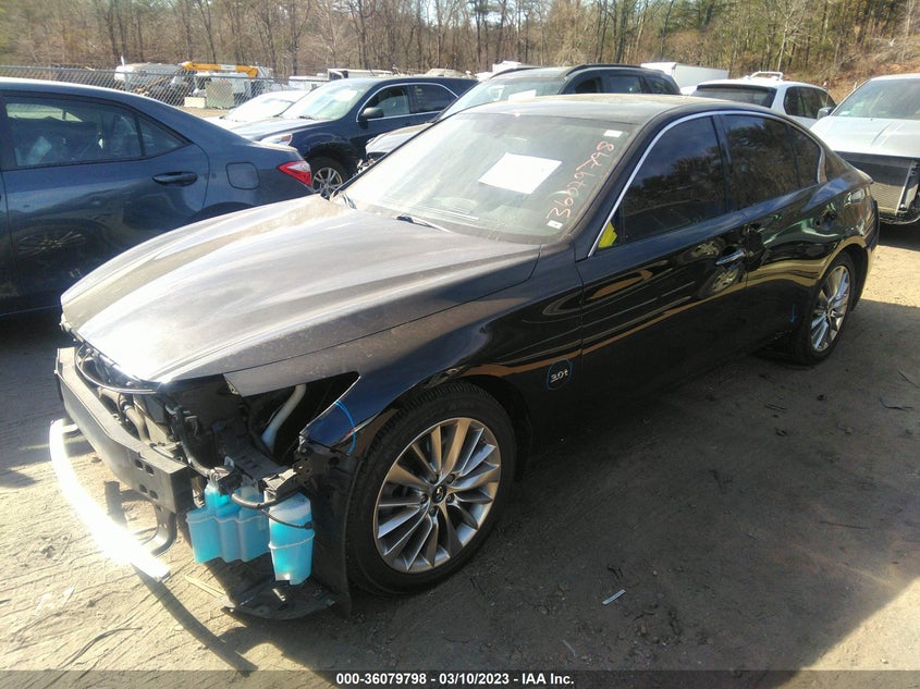 VIN JN1EV7ARXJM440981 2018 INFINITI Q50 3.0T LUXE