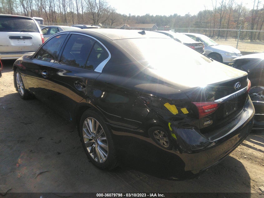 VIN JN1EV7ARXJM440981 2018 INFINITI Q50 3.0T LUXE