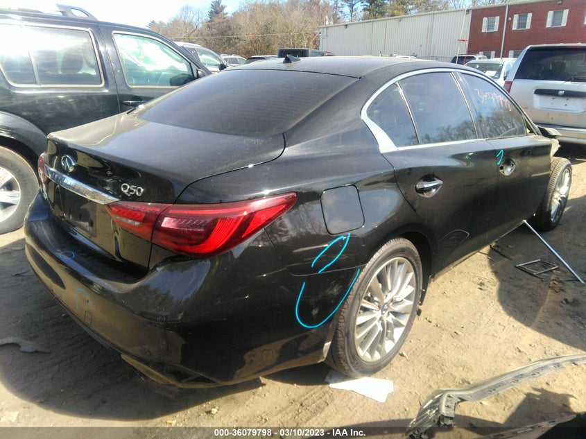 VIN JN1EV7ARXJM440981 2018 INFINITI Q50 3.0T LUXE