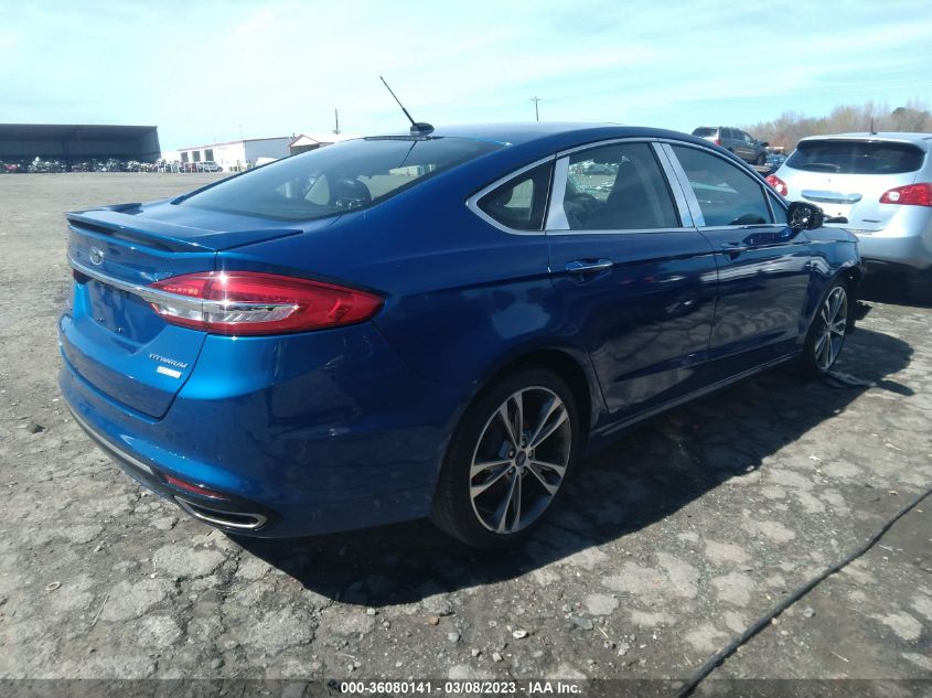 2017 FORD FUSION TITANIUM/PLATINUM - 3FA6P0K92HR220436