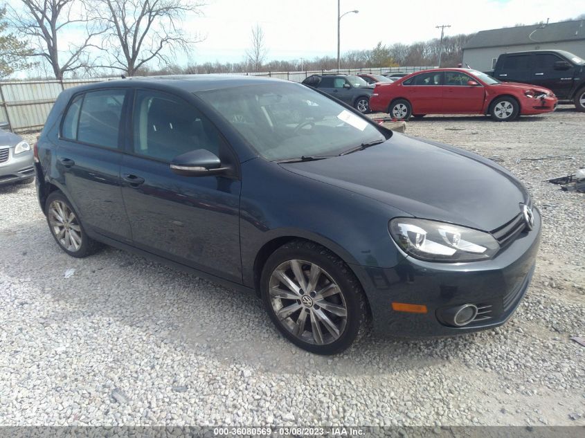 2013 VOLKSWAGEN GOLF TDI W/TECH PKG - WVWNM7AJ2DW006895