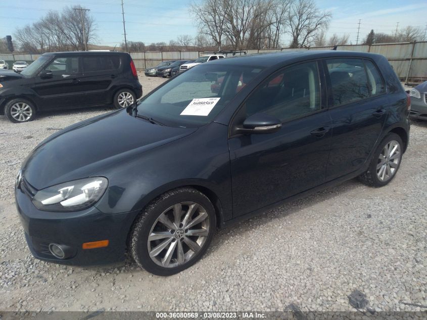 2013 VOLKSWAGEN GOLF TDI W/TECH PKG - WVWNM7AJ2DW006895