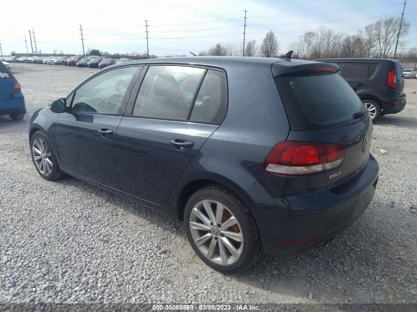 2013 VOLKSWAGEN GOLF TDI W/TECH PKG - WVWNM7AJ2DW006895