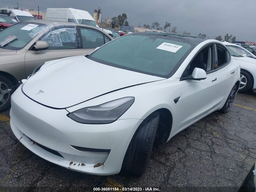 VIN 5YJ3E1EB2MF097157 2021 TESLA MODEL 3 LONG RANGE