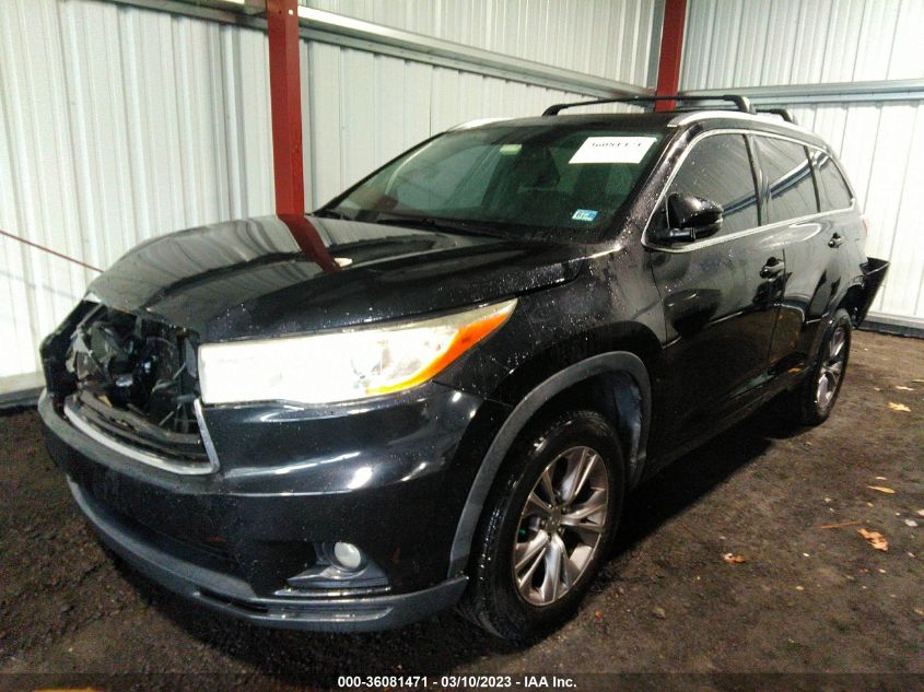 2014 TOYOTA HIGHLANDER XLE - 5TDKKRFH7ES024000