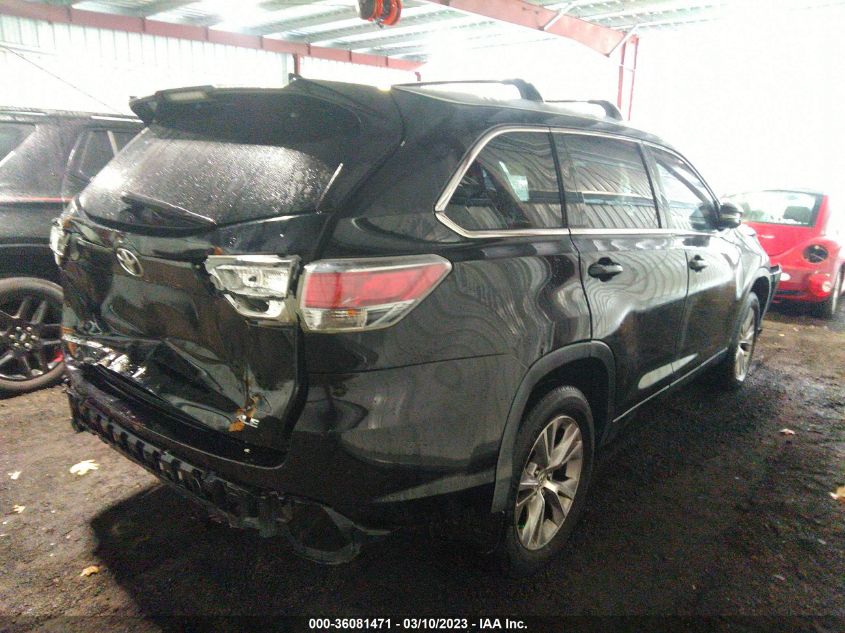 2014 TOYOTA HIGHLANDER XLE - 5TDKKRFH7ES024000