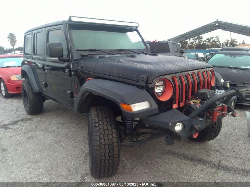 2019 JEEP WRANGLER UNLIMITED SPORT S - 1C4HJXDG4KW578053