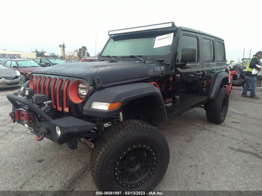 2019 JEEP WRANGLER UNLIMITED SPORT S - 1C4HJXDG4KW578053