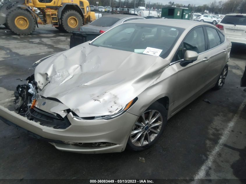 2017 FORD FUSION SE - 3FA6P0H75HR117601