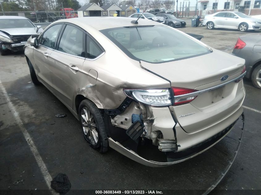 2017 FORD FUSION SE - 3FA6P0H75HR117601