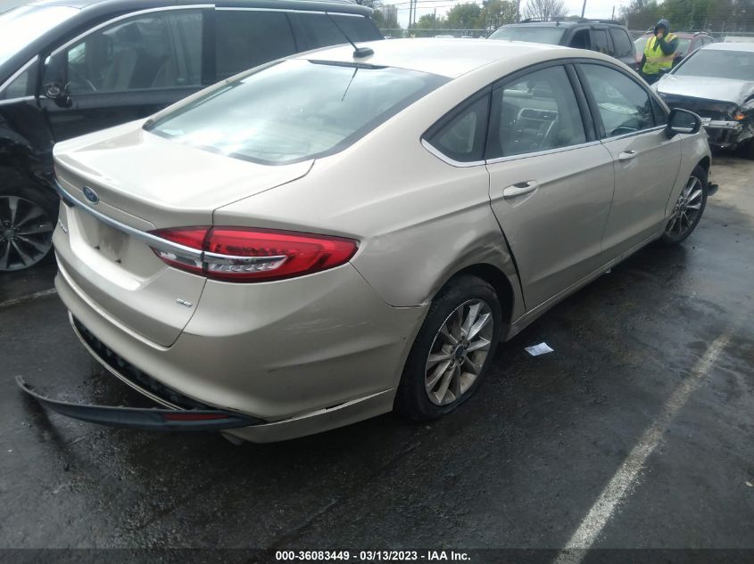 2017 FORD FUSION SE - 3FA6P0H75HR117601