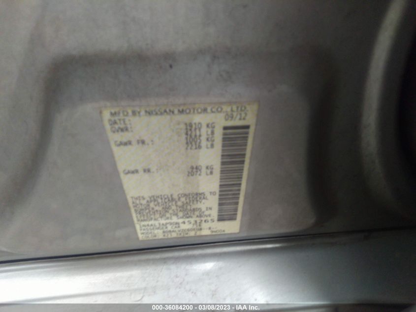 2013 NISSAN ALTIMA 2.5 SL - 1N4AL3AP9DN453265