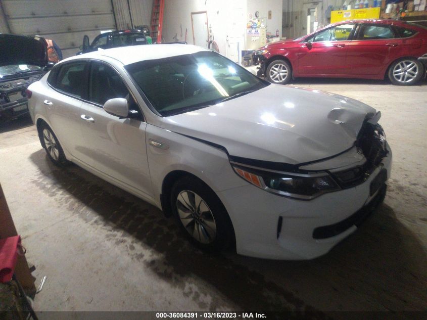 2017 KIA OPTIMA HYBRID BASE - KNAGT4LE8H5013353