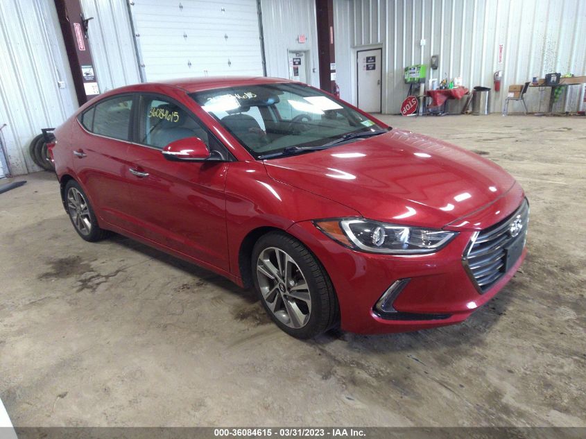 2017 HYUNDAI ELANTRA LIMITED - 5NPD84LF0HH022838