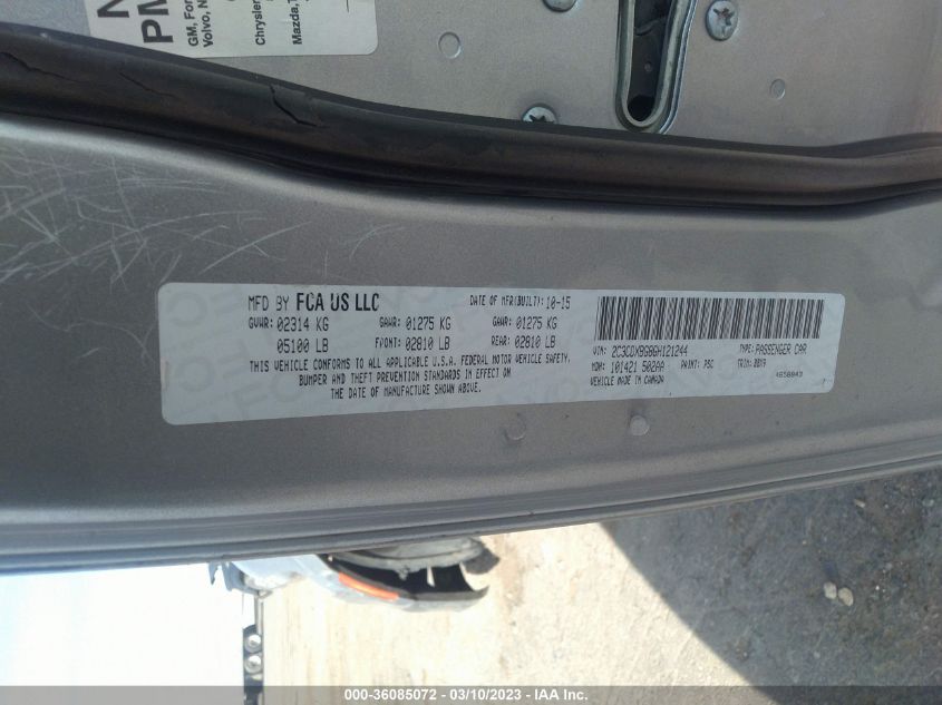 2016 DODGE CHARGER SE - 2C3CDXBG8GH121244