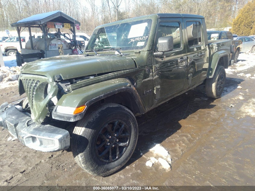 VIN 1C6HJTAG7ML623592 2021 JEEP GLADIATOR SPORT S