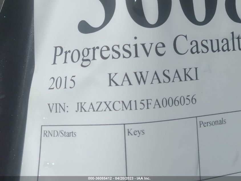 2015 KAWASAKI ZX1000 M - JKAZXCM15FA006056