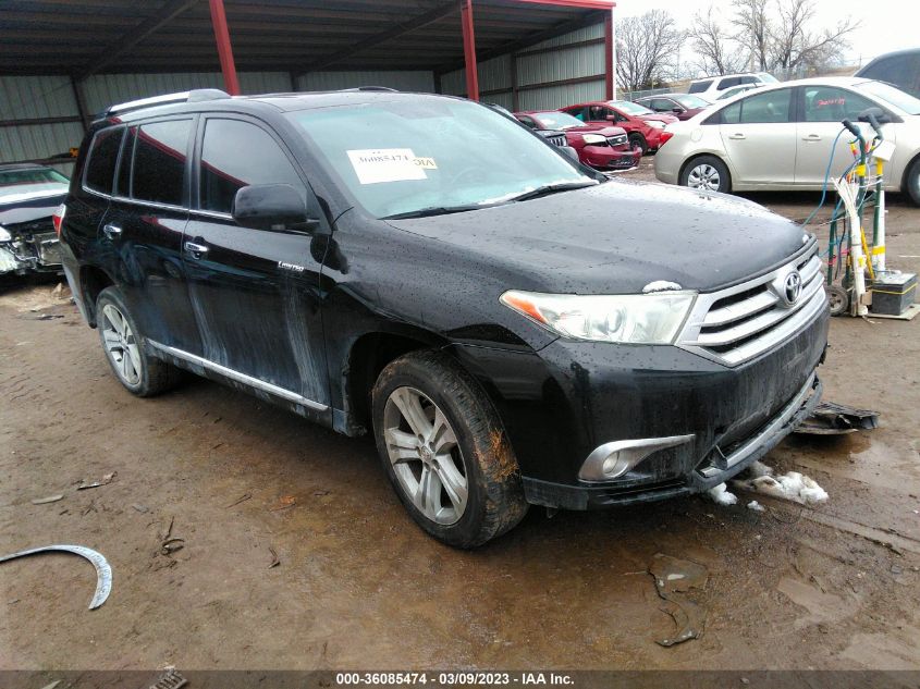 2013 TOYOTA HIGHLANDER LIMITED - 5TDDK3EH3DS201874