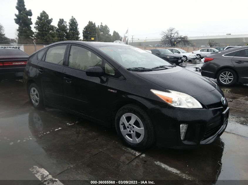 2013 TOYOTA PRIUS ONE/TWO/THREE/FOUR/FIVE - JTDKN3DU4D0346339